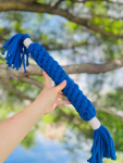 CSCORD International LLC Large Ocean Blue Handmade Macrame Candy Rope for Big Dogs Dog Toys