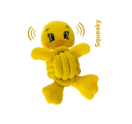 CSCORD International LLC Eco-Yellow Duck Handmade Dog Toy | Dog Chew Toy |Sustainable Dog Toys