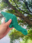 CSCORD International LLC Handmade Sustainable Green Dinosaur Rope Toys Dog Toys