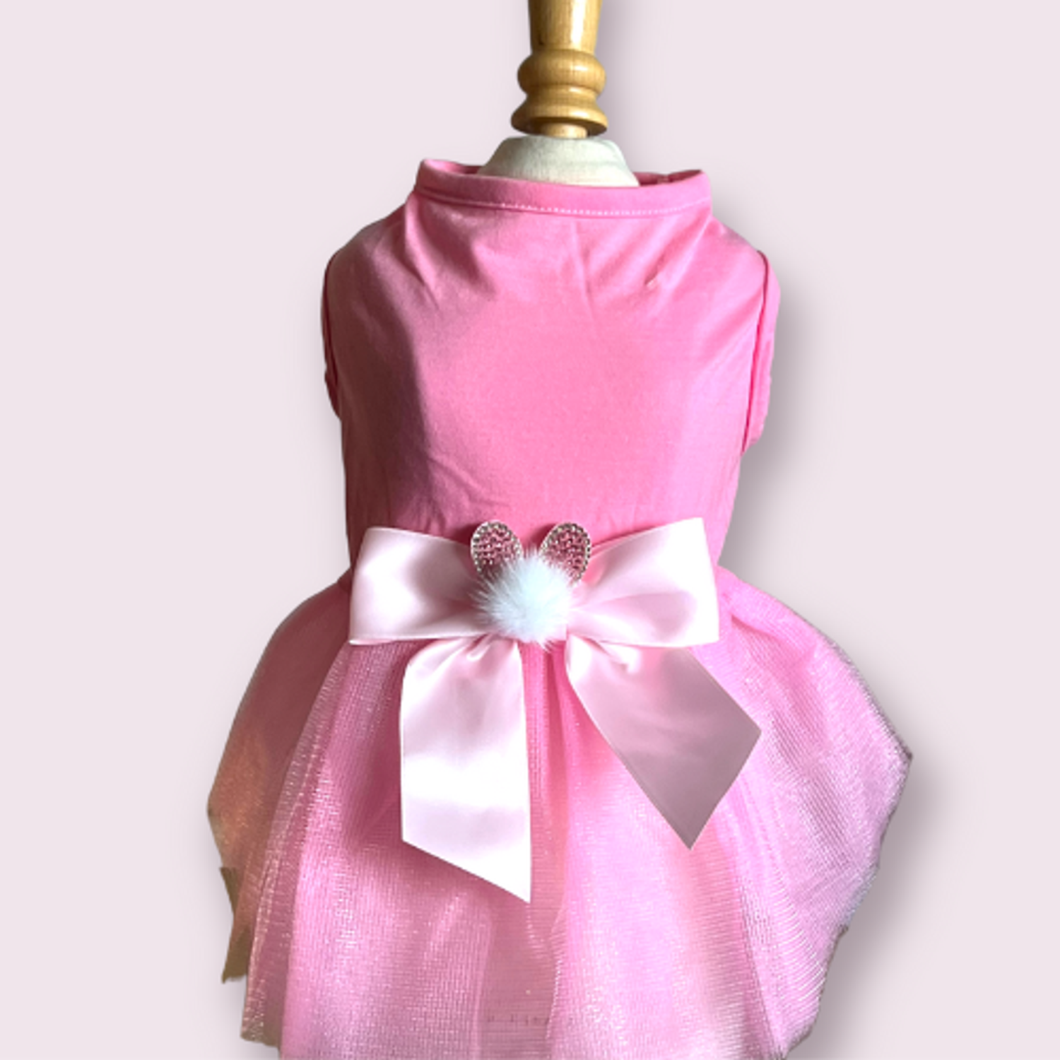 Bark Fifth Avenue My Fuzzy Easter Bunny Dog Dress Dog Clothes