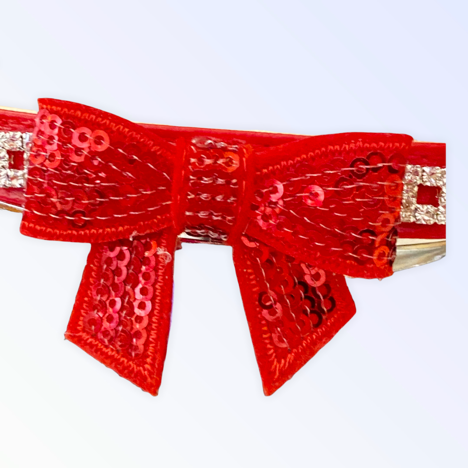 Bark Fifth Avenue My Glam Holiday Bow Collar Dog Collars