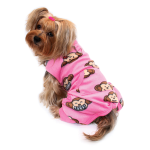 Klippo Pet Inc Silly Monkey Front Sleeveless Fleec Pajamas Dog Clothes