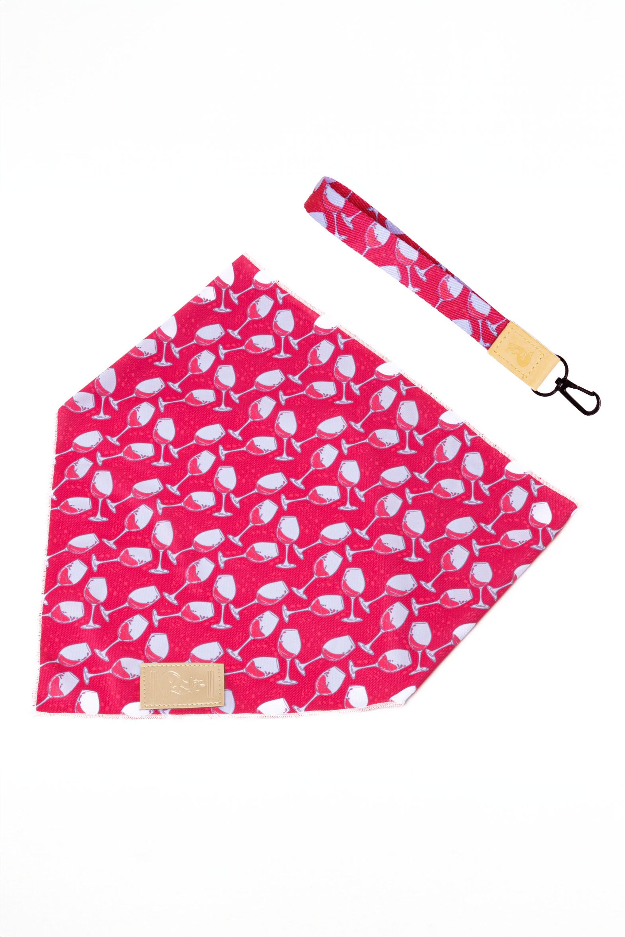 Aria the Fox LLC Red Mountain Syrah Dog Bandana & Matching Keychain Dog Bandanas
