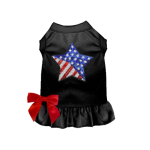 Bark Fifth Avenue Patriotic Star Dress/Tee Dog Clothes