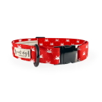 Nauti-dog Handmade LLC Crabby Red Maryland Crab Coastal Buckle & Martingale Dog Collar Dog Collars