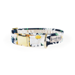 Nauti-dog Handmade LLC Daisy Summer Navy Floral Buckle & Martingale Dog Collar Dog Collars