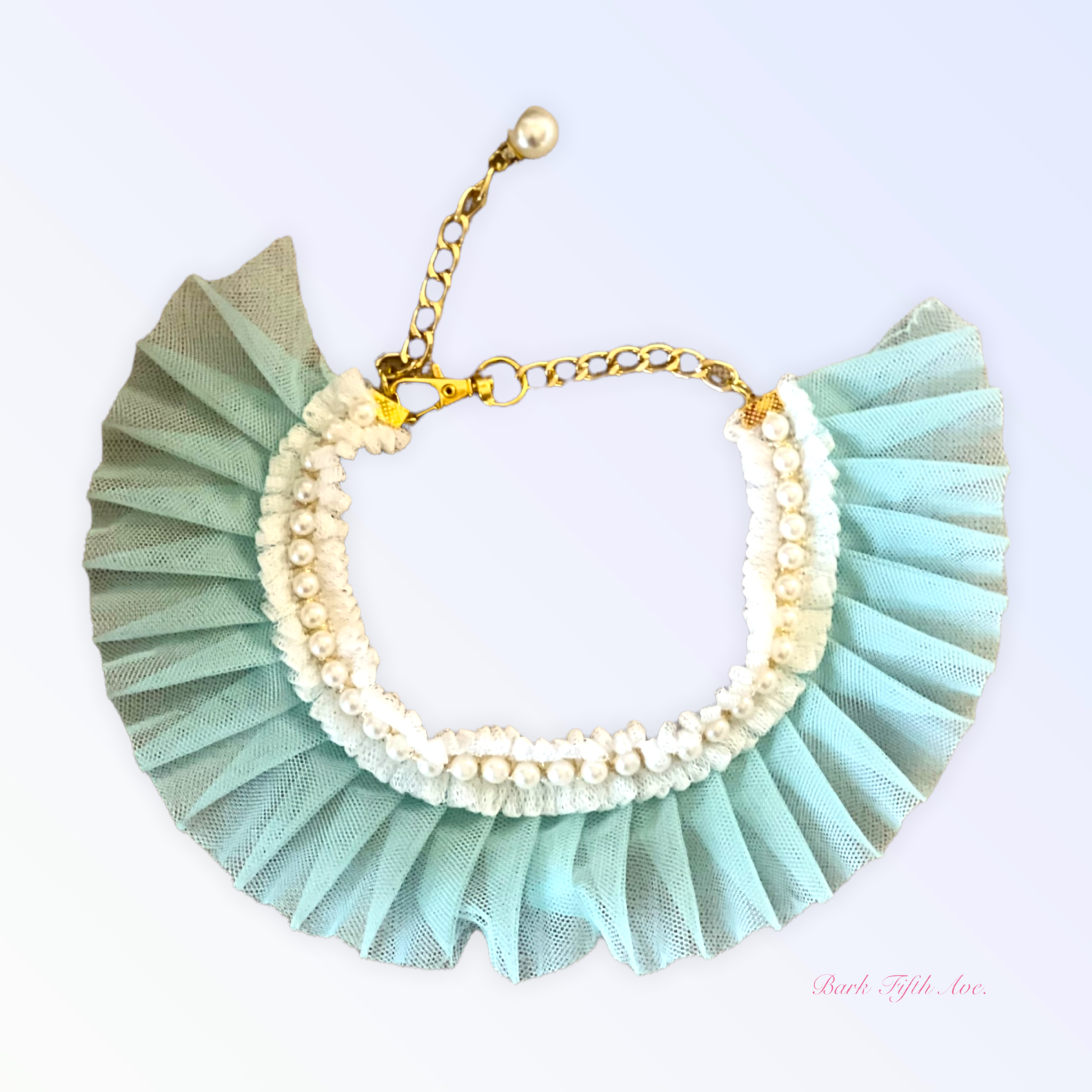 Bark Fifth Avenue Pearl Neck Ruff Dog Collars