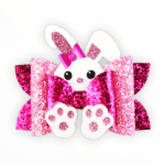 Bark Fifth Avenue Peekaboo Bunny Bow Hair Clip Dog Clothes