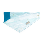 Nauti-dog Handmade LLC Golden Hour Teal Watercolor Over-the-collar Dog Bandana Dog Collars