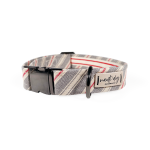 Nauti-dog Handmade LLC Liberty Patriotic American Woven Stripe Buckle & Martingale Dog Collar Dog Collars