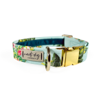 Nauti-dog Handmade LLC Pina Tropical Floral Pineapple Buckle & Martingale Dog Collar Dog Collars