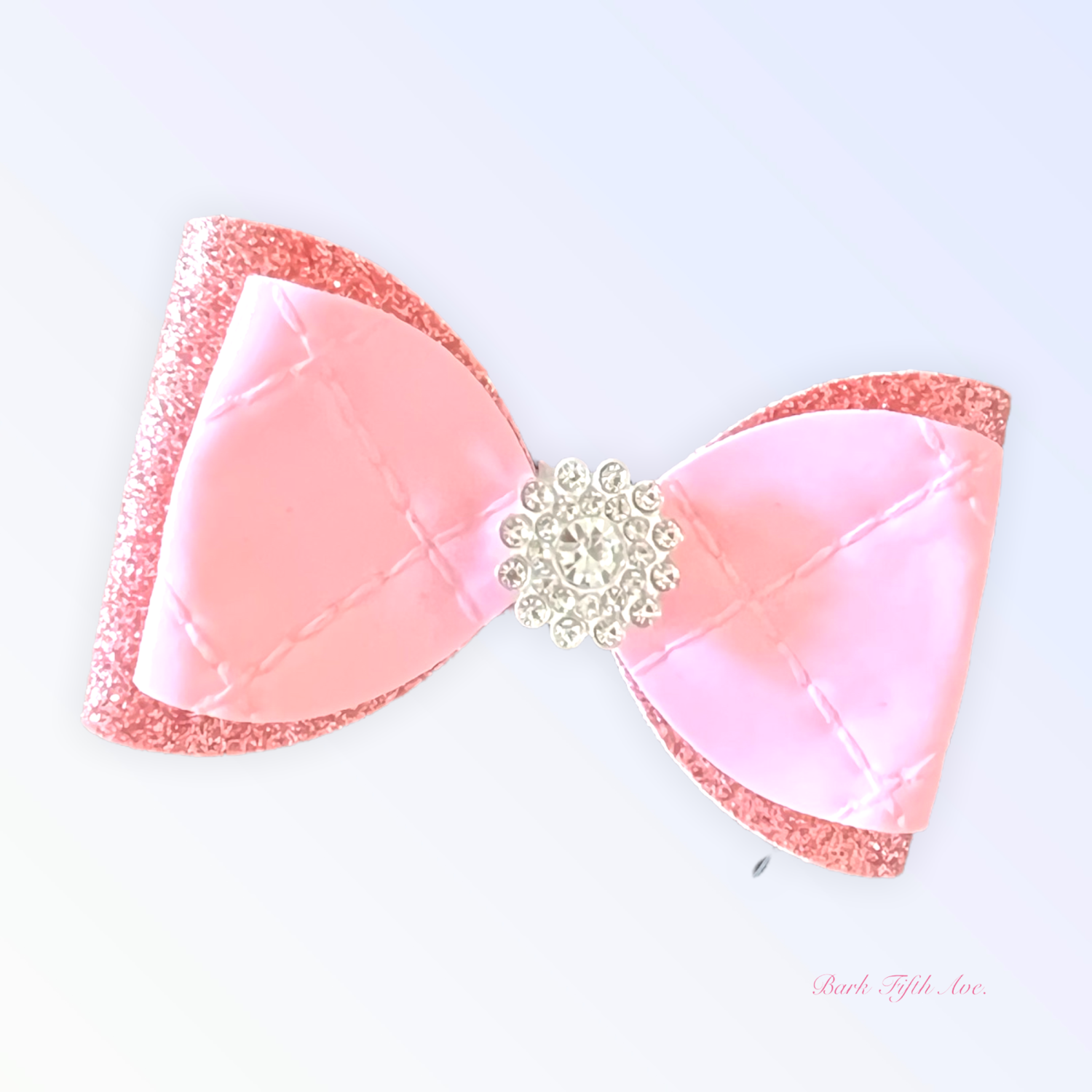 Bark Fifth Avenue Quilted Glam Spring Bow Pet Accessories