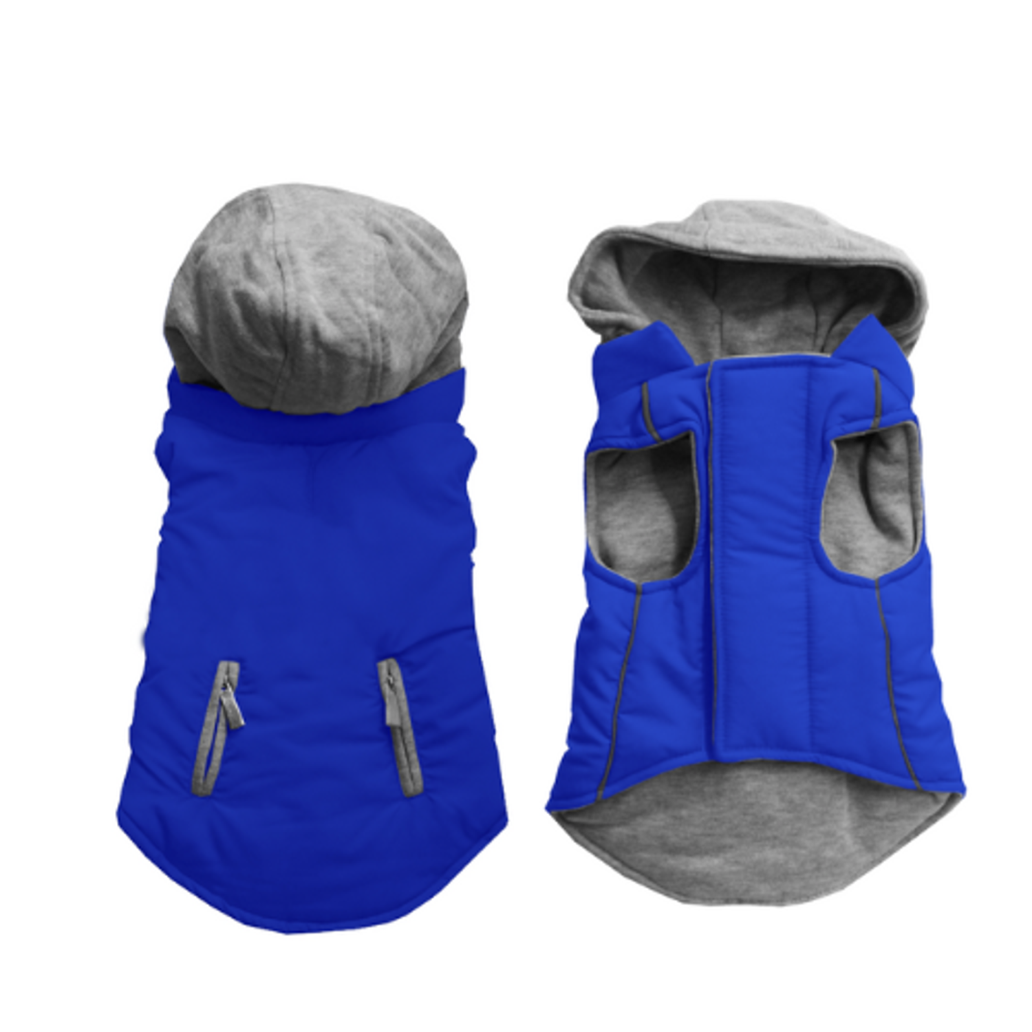 Bark Fifth Avenue Reversible Hooded Coat Dog Clothes