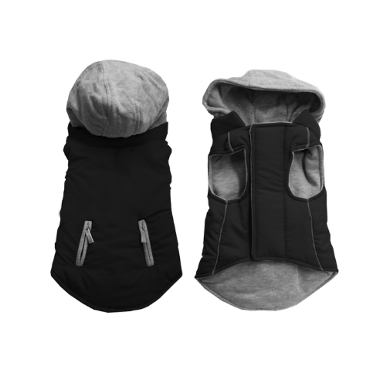 Bark Fifth Avenue Reversible Hooded Coat Dog Clothes