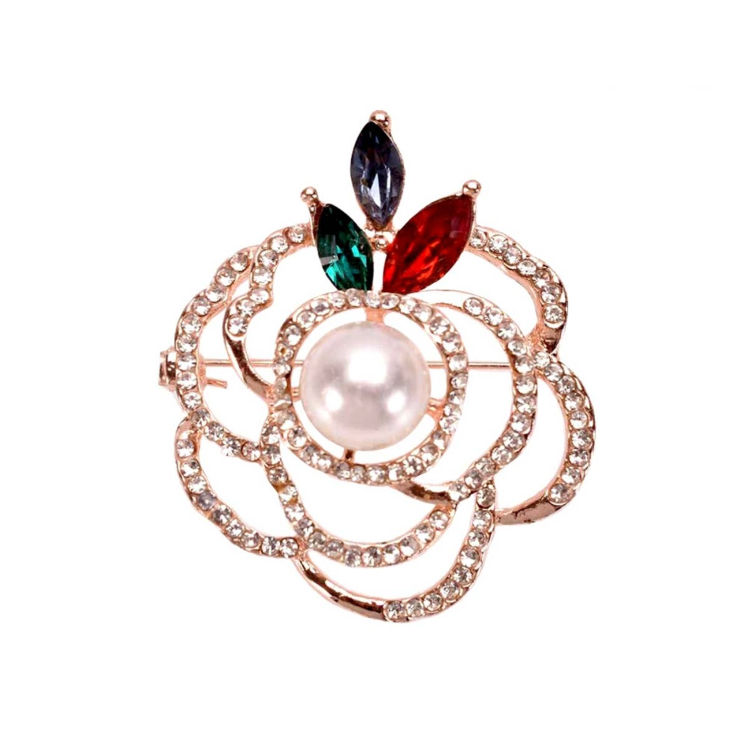 Bark Fifth Avenue Rose Gold Pearl Brooch Pet Accessories
