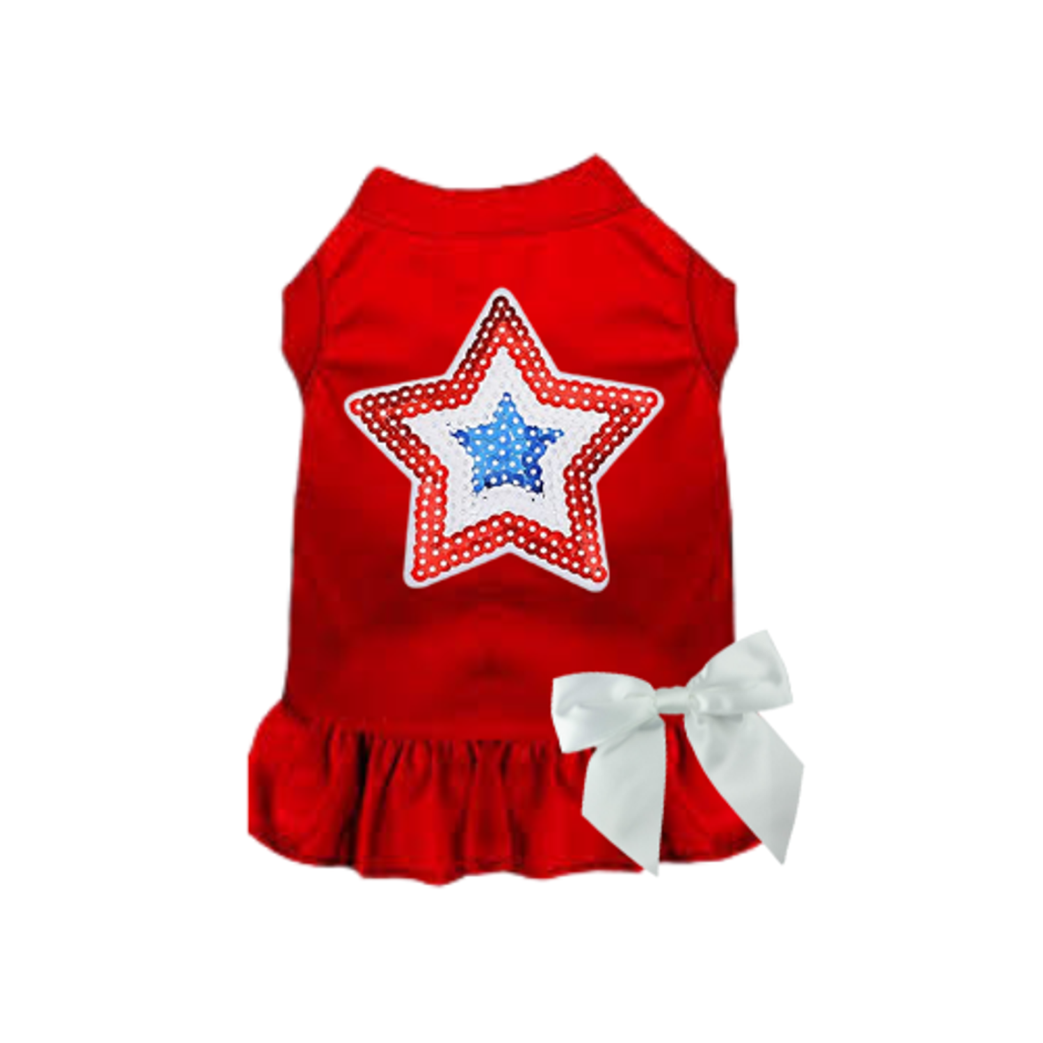 Bark Fifth Avenue Sequin Star Dress/Tee Dog Clothes