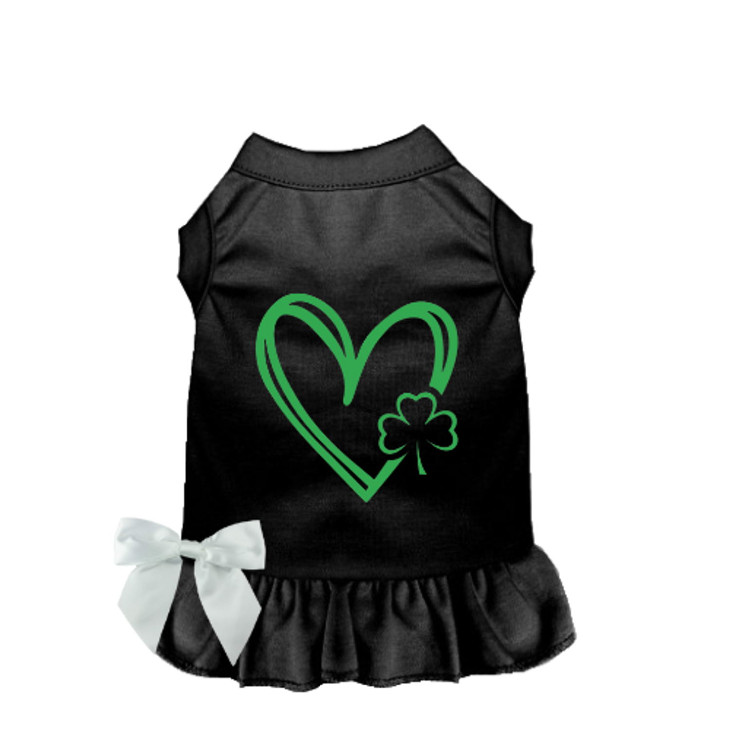 Bark Fifth Avenue Shamrocks & Hearts Dog Dress/Shirt Dog Clothes