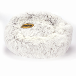 Pet Edge SP Plush Cuddler Bed Crm M/L Pillow Beds