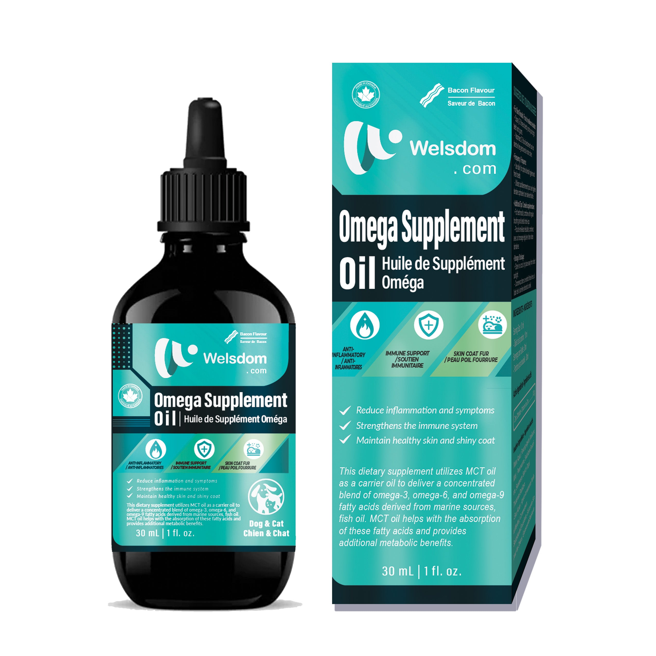 Welsdom Inc. Omega Supplement Oil - 30mL Vitamins