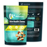 Welsdom Inc. Skin Health Chews for Dogs  Omega-3 & Antioxidant Support (30 Soft Chews) Vitamins