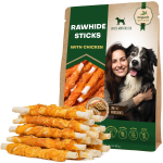 Onlihub Inc Dog Rawhide Sticks Wrapped with Chicken & Pet Natural Chew Treats Vitamins & Supplements