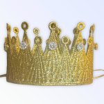 Bark Fifth Avenue Glitter & Gold Crown Pet Accessories