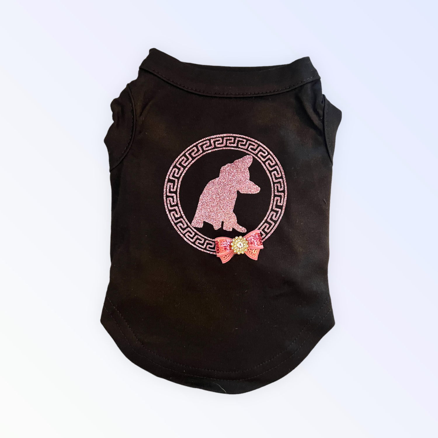 Bark Fifth Avenue Dog Clothes Bark Fifth Avenue Glitterazzi Frenchie Tee Dog Clothes