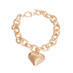 Bark Fifth Avenue Gold Cable Chain Heart Toggle Necklace Dog Collars