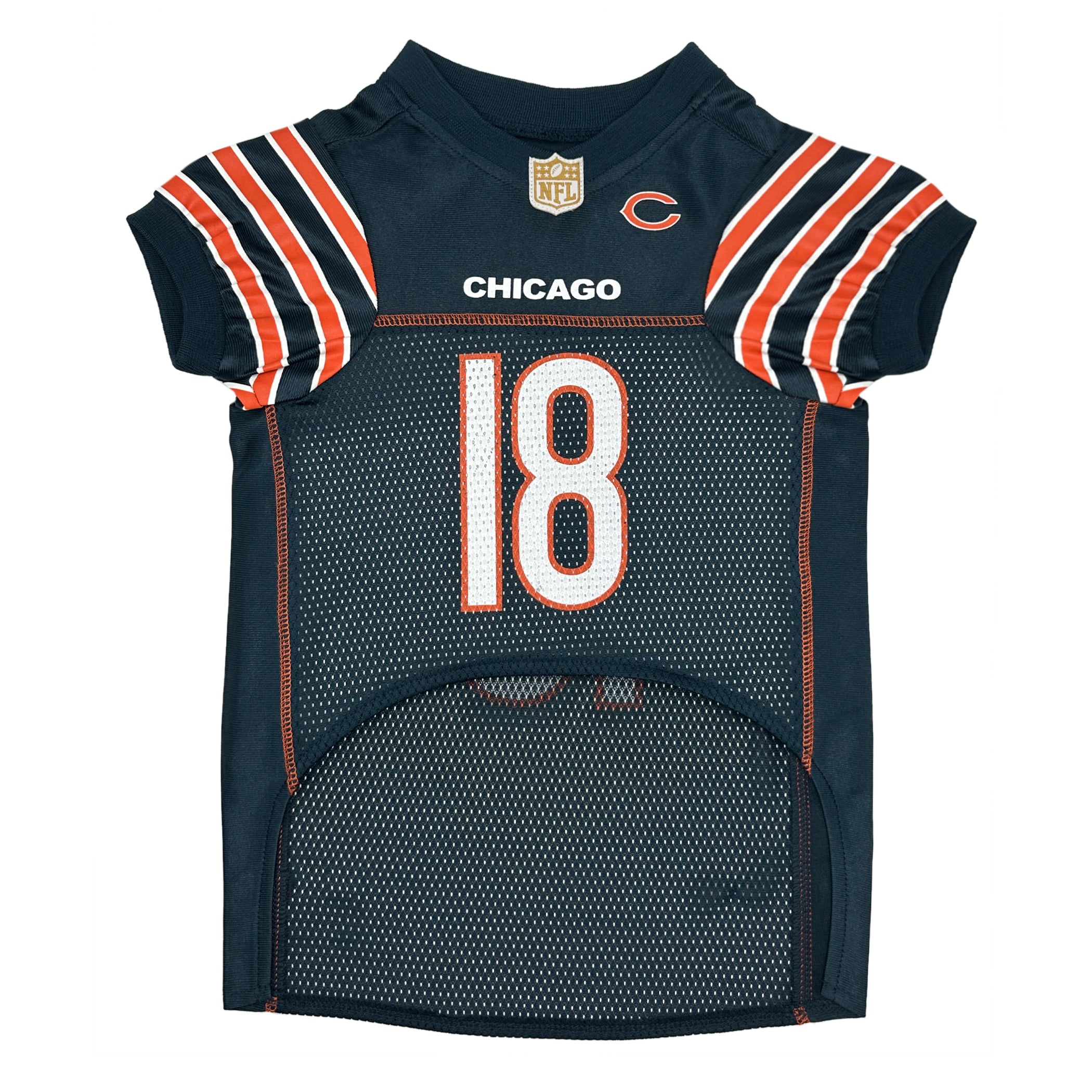 Pets First Co Caleb Williams Pet Striped Jersey (CHI) Apparel