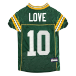 Pets First Co Jordan Love Pet Striped Jersey (Gbp) Apparel