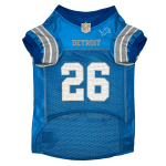 Pets First Co Jahmyr Gibbs Pet Striped Jersey (Det) Apparel