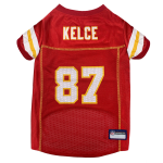 Pets First Co Travis Kelce Pet Striped Jersey (Kcc) Apparel
