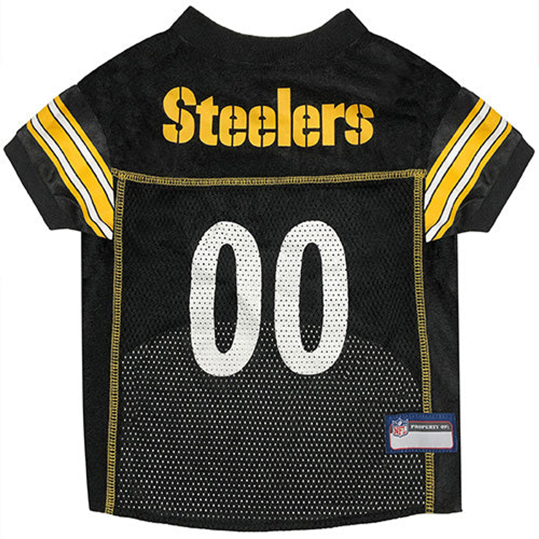 Pets First Co Pittsburgh Steelers Pet Striped Jersey Apparel