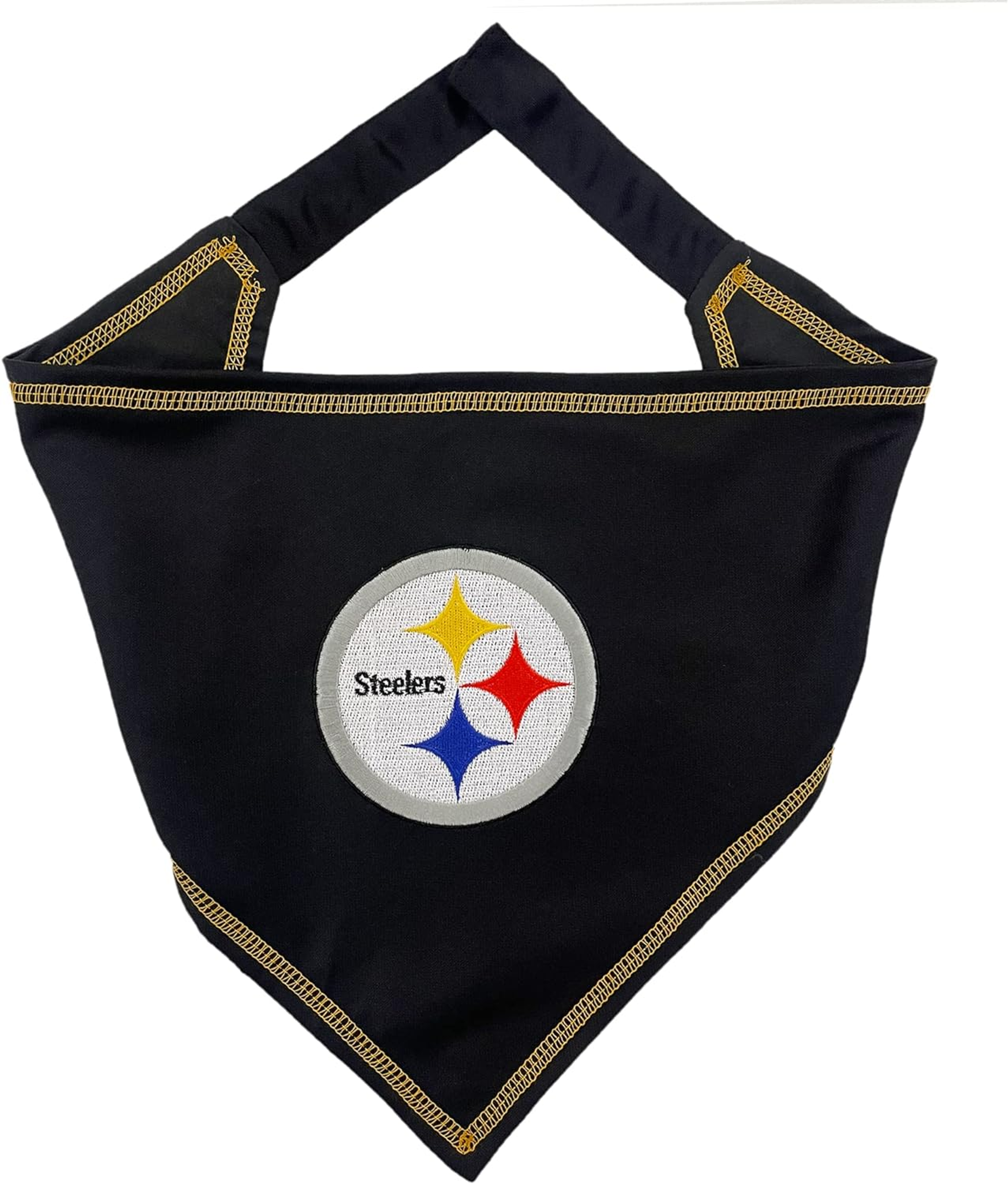 Pets First Co Pittsburgh Steelers Tie Around Bandana Apparel
