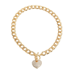 Bark Fifth Avenue Heart Toggle Necklace Dog Collars