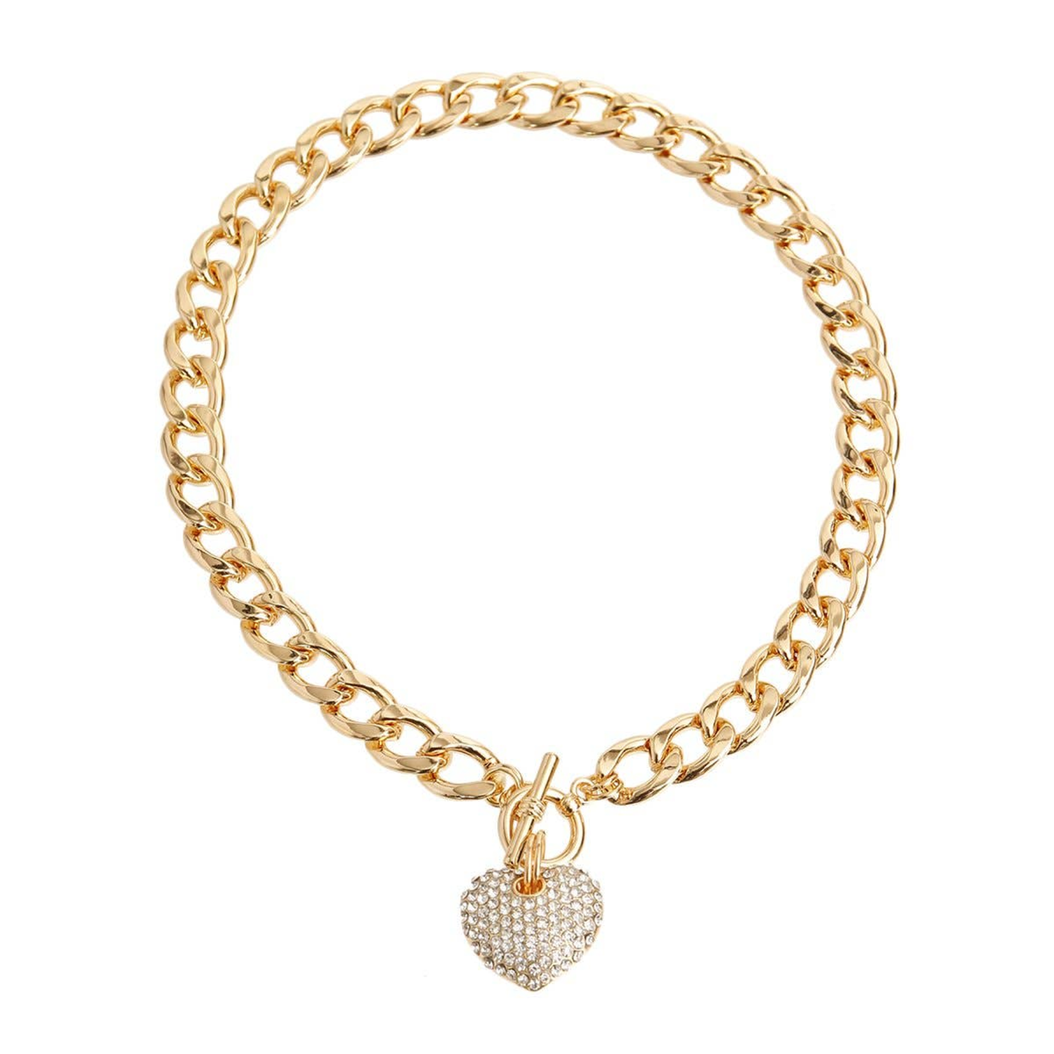 Bark Fifth Avenue Heart Toggle Necklace Dog Collars