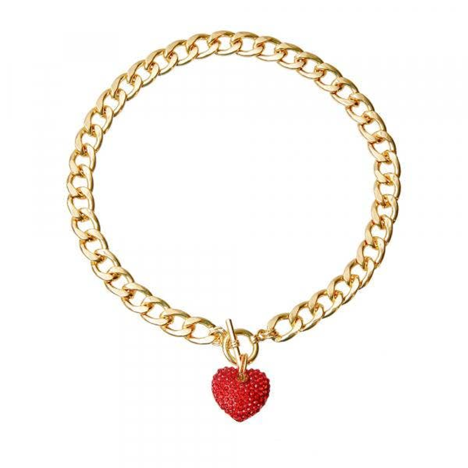 Bark Fifth Avenue Heart Toggle Necklace Dog Collars
