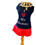 Bark Fifth Avenue I Love  My Mommy Dress Dog Clothes