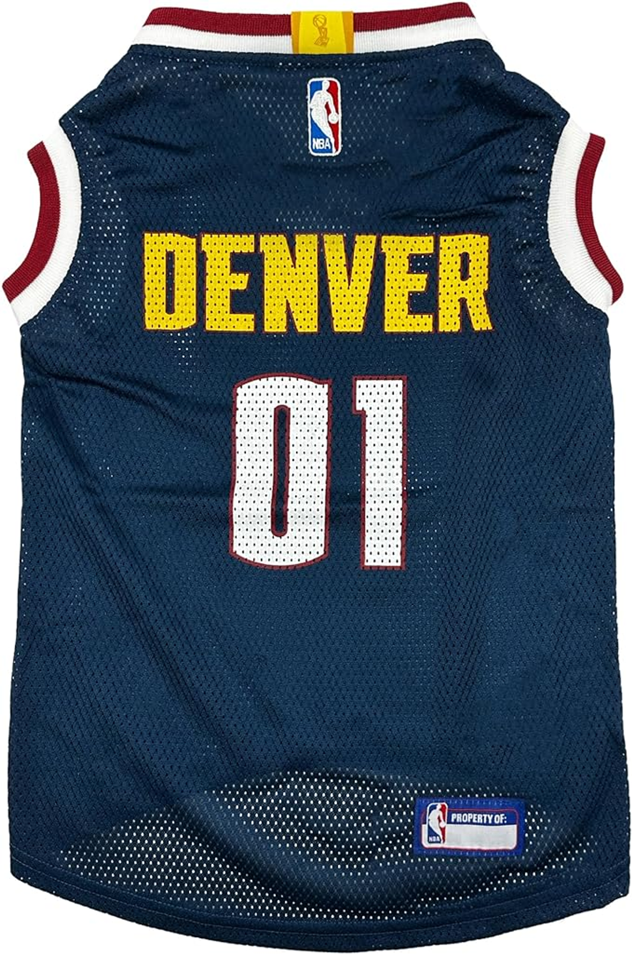 Pets First Co Denver Nuggets Basketball Mesh Jersey Apparel