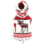 DoggieCoutureNY "Through the Woods" Luxe Fleece Blanket Hoodie w/ Pom Pom Dog Clothes