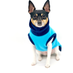 DoggieCoutureNY DCNY Two Tone Blue Longneck Sweater Dog Clothes