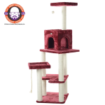 AeroMark International Inc Armarkat Cat Tower Real Wood Cat Condo House 69" Scratchers