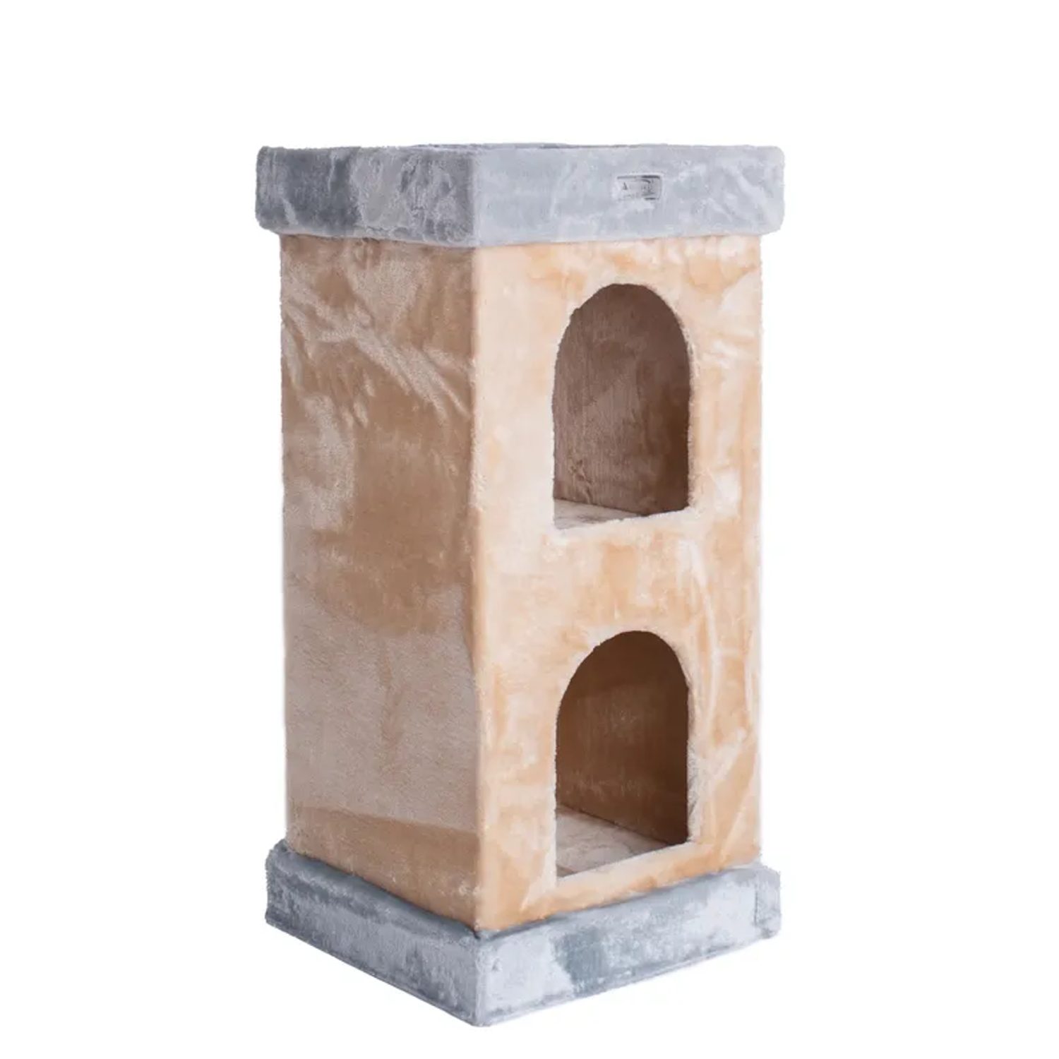 AeroMark International Inc Armarkat Real Wood Double Condo Cat House With Carpet Scratchers