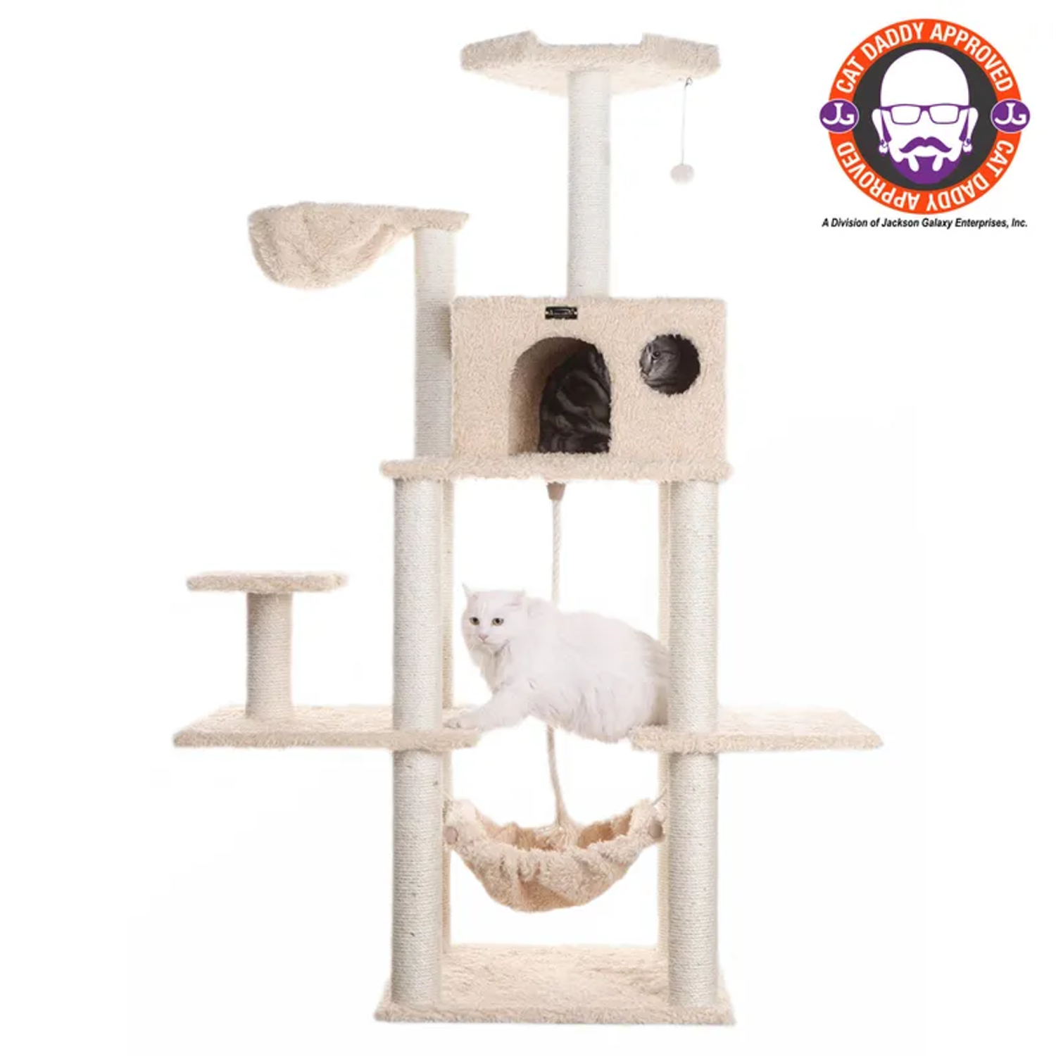 AeroMark International Inc Armarkat Real Wood Multi Level Cat Tree Climber A6901 Scratchers