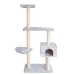 AeroMark International Inc GleePet 57-Inch Cat Tree Real Wood Climbing Perch Gray Scratchers