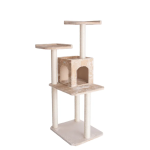 AeroMark International Inc GleePet 57-Inch Height Cat Tree Two-Door Real Wood Condo Bge Scratchers