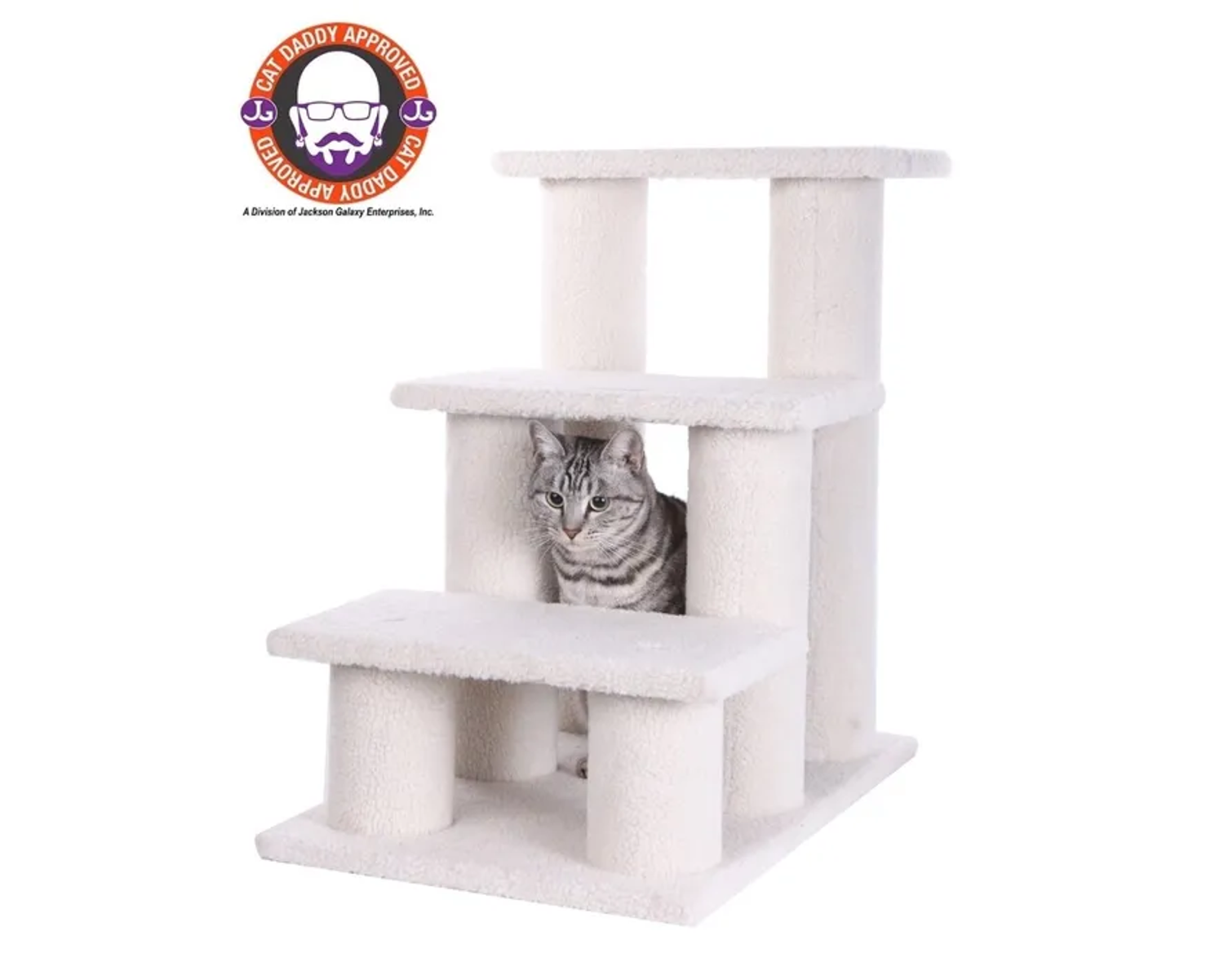 AeroMark International Inc Real Wood 3 Step Cat Step Stairs Ramp