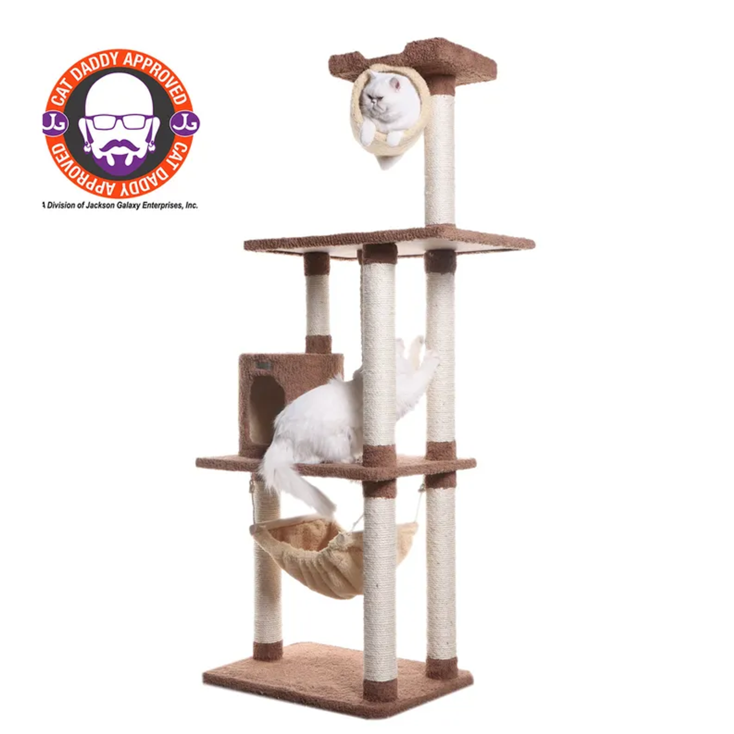 AeroMark International Inc Real Wood 70" Cat tree With Scratch posts