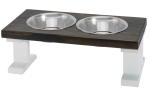 Bearwood Essentials Farmhouse 2 Bowl Elevated Regular Feeder Pet Feeders