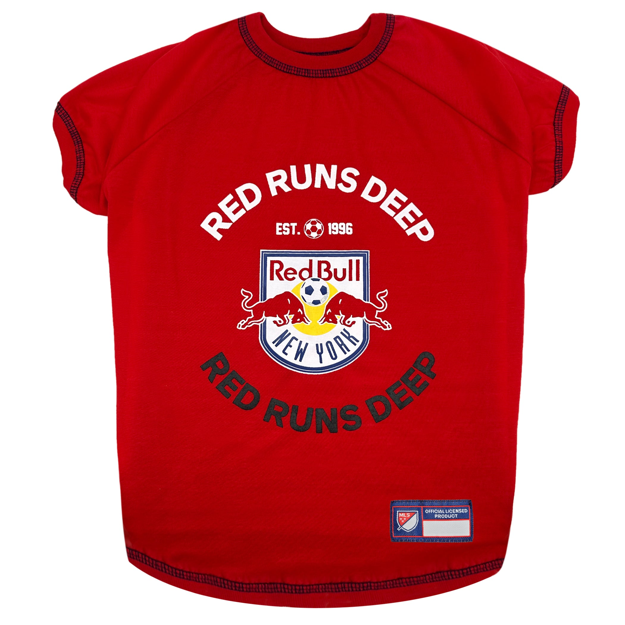 Pets First Co New York Red Bulls Pet Tee Shirt Apparel